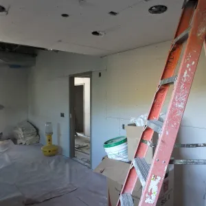 Pritzlaff Conservation Center Construction, looking southwest across first floor common area