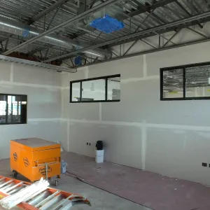 Pritzlaff Conservation Center Construction, looking southeast across wet lab area
