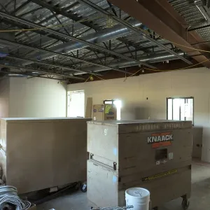 Pritzlaff Conservation Center Construction, looking southwest across Research workstation area