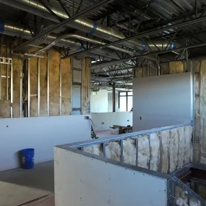 Pritzlaff Conservation Center Construction, looking northwest across Administrative office area
