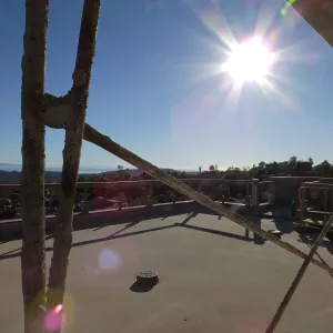 Pritzlaff Conservation Center Construction, looking southwest across deck