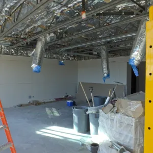 Pritzlaff Conservation Center Construction, Exhibit Room, looking northwest