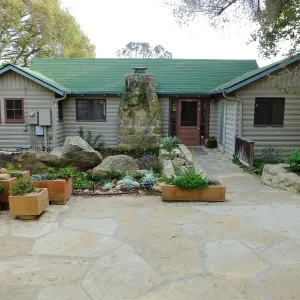 Home Demonstration Garden Renovation, view 2, north side of Cottage