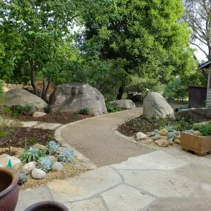 Home Demonstration Garden Renovation, view 4, north side of Cottage