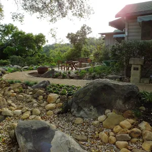 Home Demonstration Garden Renovation, view 11, east of Cottage looking southwest