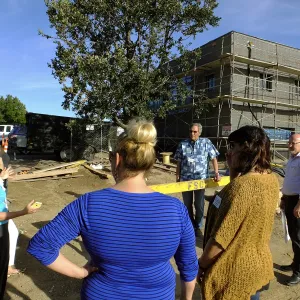 Pritzlaff Conservation Center construction, staff tour