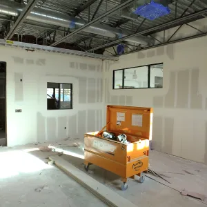 Pritzlaff Conservation Center Construction, looking southeast across wet lab area