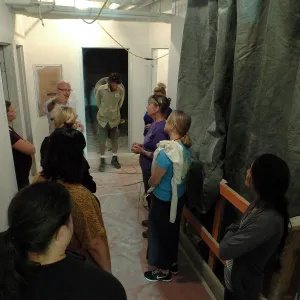 Pritzlaff Conservation Center construction, staff tour