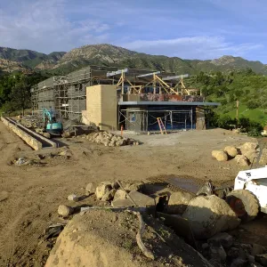 Pritzlaff Conservation Center Construction, Exterior looking northeast