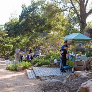 2016 Santa Barbara Beer Garden Event, Education Table in the Arroyo
