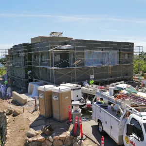 Pritzlaff Conservation Center Construction, exterior looking southwest