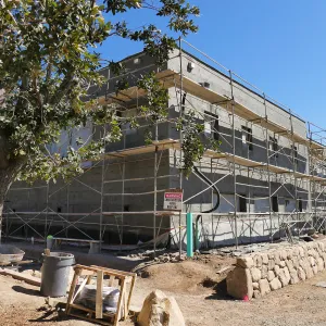 Pritzlaff Conservation Center Construction, Exterior looking southeast
