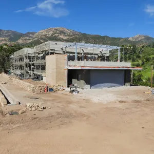 Pritzlaff Conservation Center Construction, Exterior looking northeast