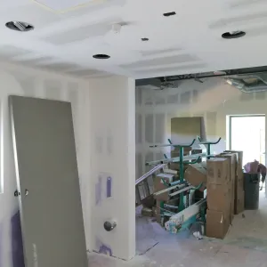 Pritzlaff Conservation Center Construction, Looking southeast across kitchen/breakroom