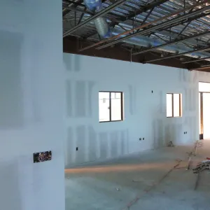 Pritzlaff Conservation Center Construction, looking northwest across Research area