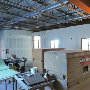 Pritzlaff Conservation Center Construction, looking southwest across Research workstation area