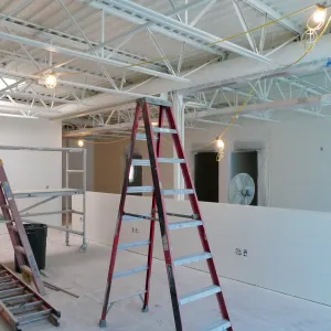 Pritzlaff Conservation Center Construction, looking southwest across Administrative office area