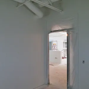 Pritzlaff Conservation Center Construction, looking northeast across Administrative office area