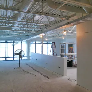 Pritzlaff Conservation Center Construction, looking northeast across Administrative office area