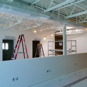 Pritzlaff Conservation Center Construction, looking southeast across Administrative office area