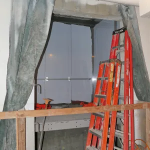 Pritzlaff Conservation Center Construction, elevator installation