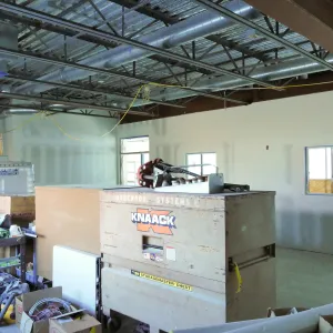 Pritzlaff Conservation Center Construction, looking southwest across Research workstation area