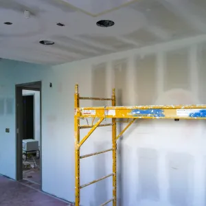 Pritzlaff Conservation Center Construction, looking southwest across first floor common area