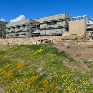 Pritzlaff Conservation Center Construction, Exterior looking northeast