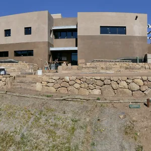 Pritzlaff Conservation Center Construction, panorama of west face