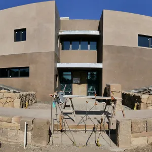 Pritzlaff Conservation Center Construction, panorama of west face
