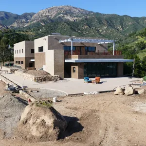 Pritzlaff Conservation Center Construction, Exterior looking northeast