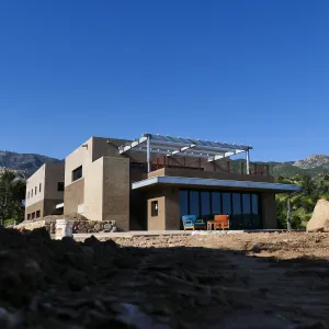 Pritzlaff Conservation Center Construction, Exterior looking northeast