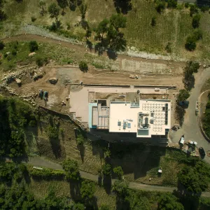 Pritzlaff Conservation Center Construction, aerial view