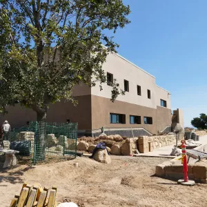 Pritzlaff Conservation Center Construction, Exterior looking southeast
