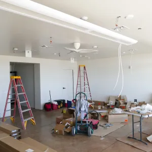 Pritzlaff Conservation Center Construction, Exhibit Room, looking northeast