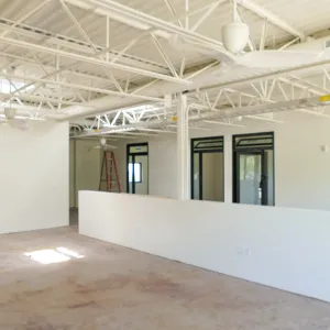 Pritzlaff Conservation Center Construction, looking southwest across Administrative office area