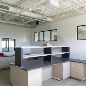 Pritzlaff Conservation Center Construction, looking southeast across wet lab area