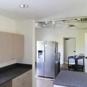 Pritzlaff Conservation Center Construction, Looking southeast across kitchen/breakroom