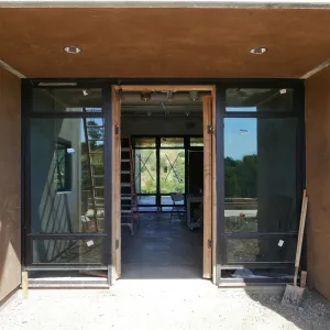 Pritzlaff Conservation Center Construction, main entrance looking east