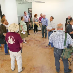 Pritzlaff Conservation Center building systems orientation for SBBG staff