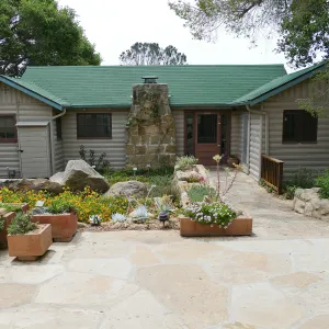 Home Demonstration Garden Renovation, view 2, north side of Cottage