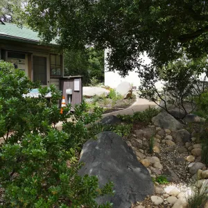 Home Demonstration Garden Renovation, view 10, east of Cottage looking northwest