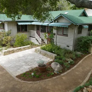 Home Demonstration Garden Renovation, view 14, looking towards southeast corner of Cottage