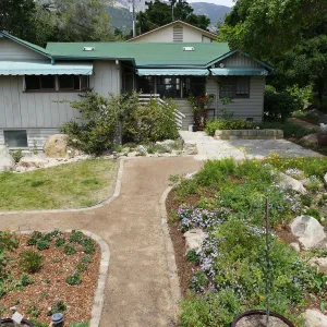 Home Demonstration Garden Renovation, view 23, south side of Cottage