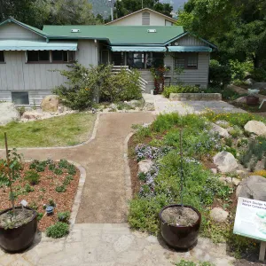 Home Demonstration Garden Renovation, view 23, south side of Cottage