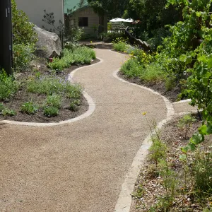 Home Demonstration Garden Renovation, Eco-Pave path west of Herbarium