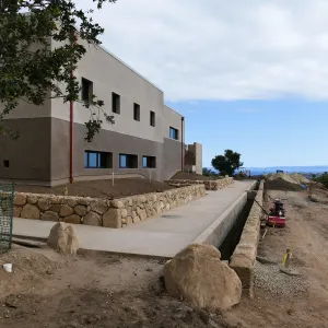 Pritzlaff Conservation Center Construction, Exterior looking southeast