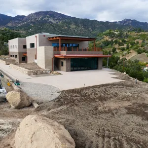 Pritzlaff Conservation Center Construction, Exterior looking northeast