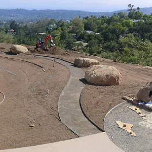 Island View Garden Installation, panorama from Pritzlaff Conservation Center Deck