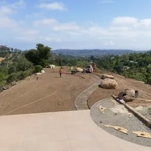 Island View Garden Installation, view looking southwest from Pritzlaff Conservation Center Deck